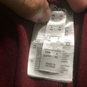 Adidas red Tiro pant ‘Extra-Small’